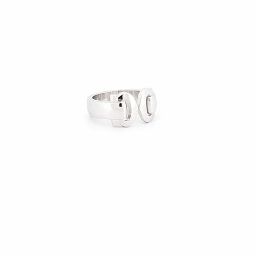 Bague 51 Cartier Double C - Bague en or blanc 58 Facettes 72650