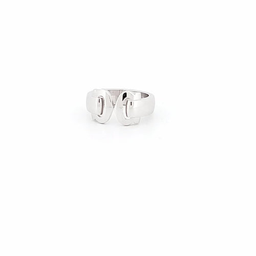 Bague 51 Cartier Double C - Bague en or blanc 58 Facettes 72650