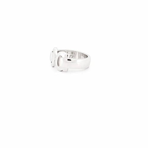 Bague 51 Cartier Double C - Bague en or blanc 58 Facettes 72650