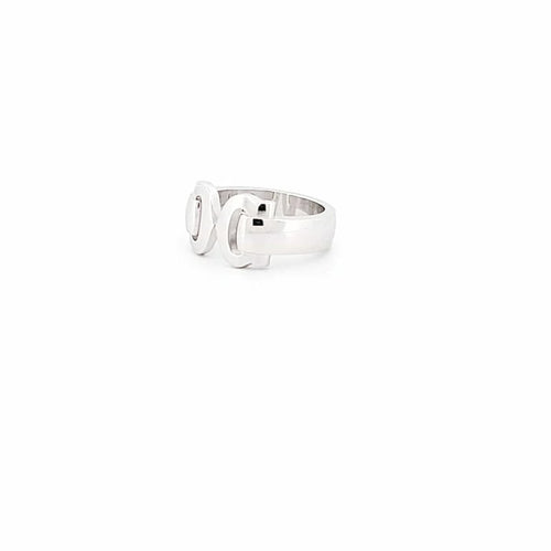 Bague 51 Cartier Double C - Bague en or blanc 58 Facettes 72650