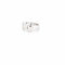 Bague 51 Cartier Double C - Bague en or blanc 58 Facettes 72650