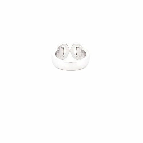Bague 51 Cartier Double C - Bague en or blanc 58 Facettes 72650