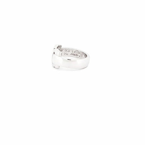 Bague 51 Cartier Double C - Bague en or blanc 58 Facettes 72650
