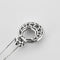 Collier Collier - Pendentif cercle en or blanc 18 carats et diamants 58 Facettes