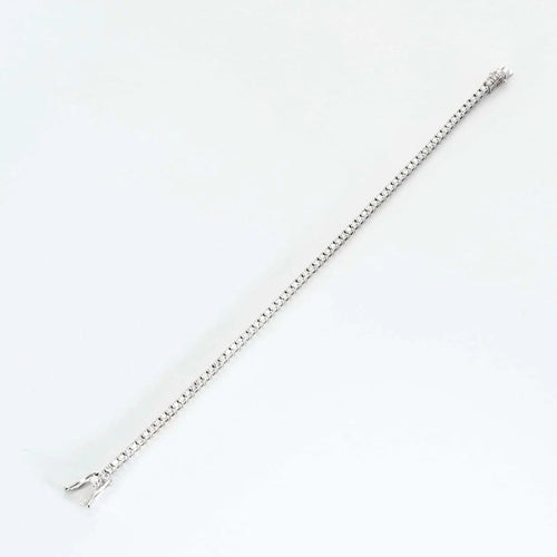 Bracelet Bracelet rivière (tennis) en or blanc 18 carats et diamants 58 Facettes
