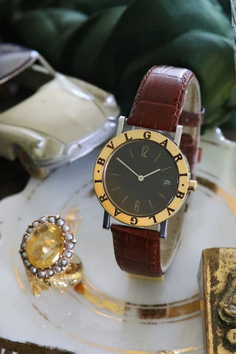 Montre Bulgari - Montre Bulgari-Bulgari BB-33 SGL en or 18 carats et acier 58 Facettes