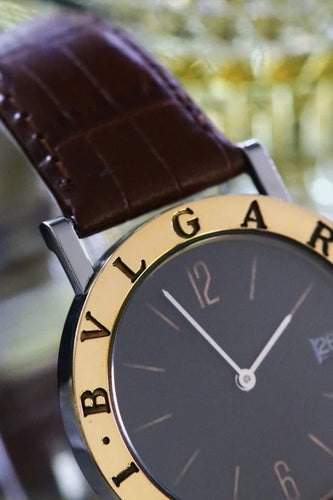 Montre Bulgari - Montre Bulgari-Bulgari BB-33 SGL en or 18 carats et acier 58 Facettes
