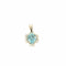 Pendentif Pendentif aigue-marine et diamants en or blanc 18 carats 58 Facettes 1664917