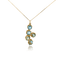 Pendentif Cascade - Pendentif en or jaune 18 carats et aigues-marines 58 Facettes PEN97