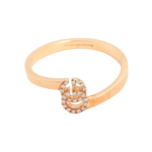 Bague 54 Gucci - Bague GG Diamond Running en or jaune 58 Facettes