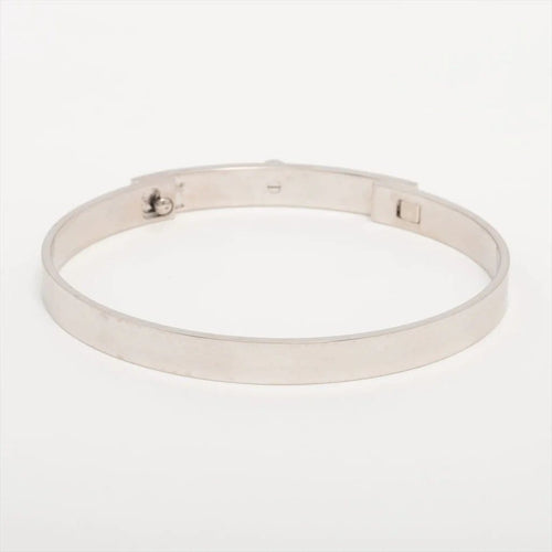 Bracelet Hermès - Bracelet Collier de chien en or blanc 18 ct et saphir rose 58 Facettes
