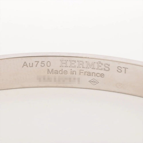 Bracelet Hermès - Bracelet Collier de chien en or blanc 18 ct et saphir rose 58 Facettes