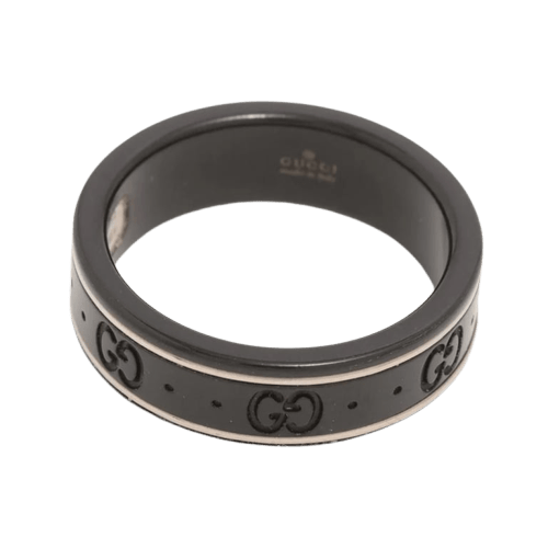 Bague 62 Gucci GG icon - Bague en or blanc 18 carats 58 Facettes