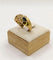 Bague 57.5 Bague jonc vintage en or jaune 18K avec saphirs et diamants 58 Facettes