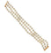 Bracelet Bracelet trois rangs de perles de culture en or rose 18k 58 Facettes