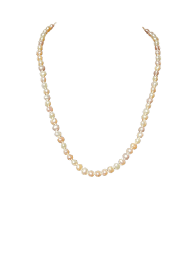 Collier Collier de perles de culture 45 cm avec fermoir en or jaune 58 Facettes