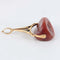 Pendentif Cachet à devise - Pendentif en or jaune 18 ct et agate rouge 58 Facettes 1