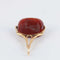 Pendentif Cachet à devise - Pendentif en or jaune 18 ct et agate rouge 58 Facettes 1