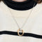 Collier Collier bicolore en or rose et or blanc 18 carats avec diamants 58 Facettes