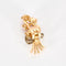 Boucles d'oreilles Boucles d'oreilles vintage grappe en or jaune, rubis et diamants 58 Facettes