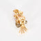 Boucles d'oreilles Boucles d'oreilles vintage grappe en or jaune, rubis et diamants 58 Facettes