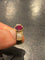 Anillo de oro amarillo, rubí y diamantes 