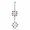 Pendentif Pendentif flocons de neige en or gris 18 carats, diamants 0,30 ct 58 Facettes