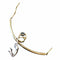 Collier Collier Bijoux d'Artiste - Collier acrobates en or jaune et argent 58 Facettes