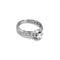Bague 54 Bague de fiançailles en or blanc 18K et diamants naturels 58 Facettes UKA000082GM