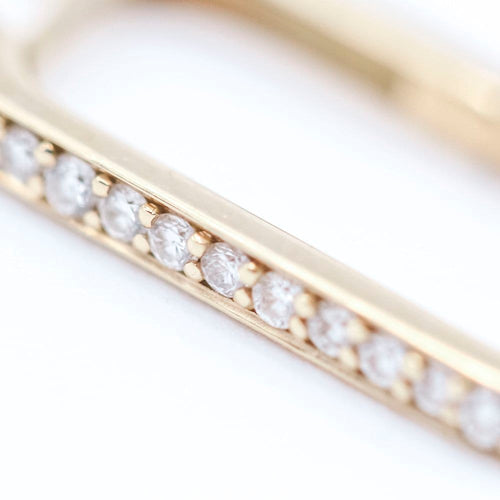 Boucles d'oreilles Boucles d’oreilles créoles - Diamants en or jaune 18 K 58 Facettes UKA000094FV