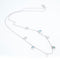 Collier BELL - Collier en or blanc 18K et topazes bleues 58 Facettes UKA000096FV