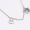 Collier BELL - Collier en or blanc 18K et topazes bleues 58 Facettes UKA000096FV