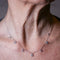 Collier BELL - Collier en or blanc 18K et topazes bleues 58 Facettes UKA000096FV