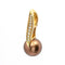 Pendentif Pendentif en or rose 18 carats avec perle et diamants 58 Facettes D359664LF
