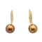 Boucles d'oreilles Boucles d’oreilles en or rose 18 carats avec perle et diamants 58 Facettes D359666LF
