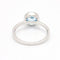 Bague 54 Bague en or blanc 18 carats avec diamants et topaze 58 Facettes D359674LF