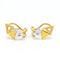 Boucles d'oreilles Boucles d’oreilles triangle en or bicolore 18 ct et diamants 58 Facettes D359695LF