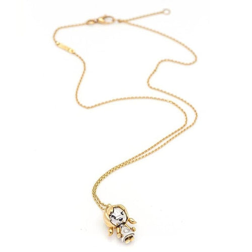 Collier BERTANI - Collier pendentif en or rose et or blanc 18 ct diamant 58 Facettes D359670LF