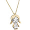 Collier BERTANI - Collier pendentif en or rose et or blanc 18 ct diamant 58 Facettes D359670LF