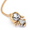 Collier BERTANI - Collier pendentif en or rose et or blanc 18 ct diamant 58 Facettes D359670LF