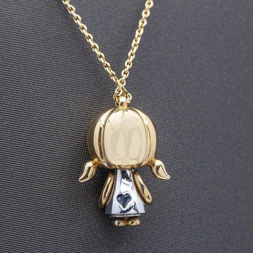 Collier BERTANI - Collier pendentif en or rose et or blanc 18 ct diamant 58 Facettes D359670LF