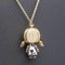 Collier BERTANI - Collier pendentif en or rose et or blanc 18 ct diamant 58 Facettes D359670LF