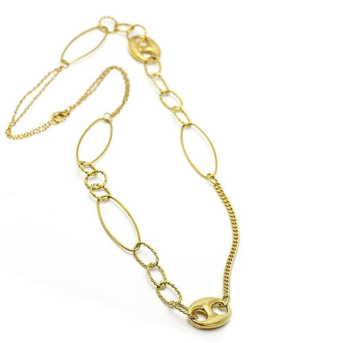 Collier Collier en or jaune 18 carats 80 cm 58 Facettes D359681LF