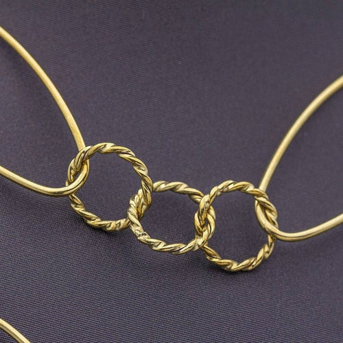 Collier Collier en or jaune 18 carats 80 cm 58 Facettes D359681LF