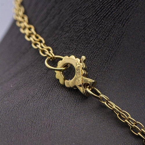 Collier Collier en or jaune 18 carats 80 cm 58 Facettes D359681LF