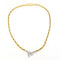 Collier Collier deux ors en or jaune et blanc 18 carats avec diamant 58 Facettes D359708LF