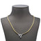 Collier Collier deux ors en or jaune et blanc 18 carats avec diamant 58 Facettes D359708LF