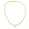 Collier Collier deux ors en or jaune et blanc 18 carats avec diamant 58 Facettes D359708LF