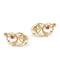Boucles d'oreilles Boucles d'oreilles en or jaune 18 carats avec rubis et diamants 58 Facettes D359873JC