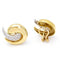 Boucles d'oreilles Boucles d'oreilles en deux ors 18 carats et diamants 58 Facettes D359882JC